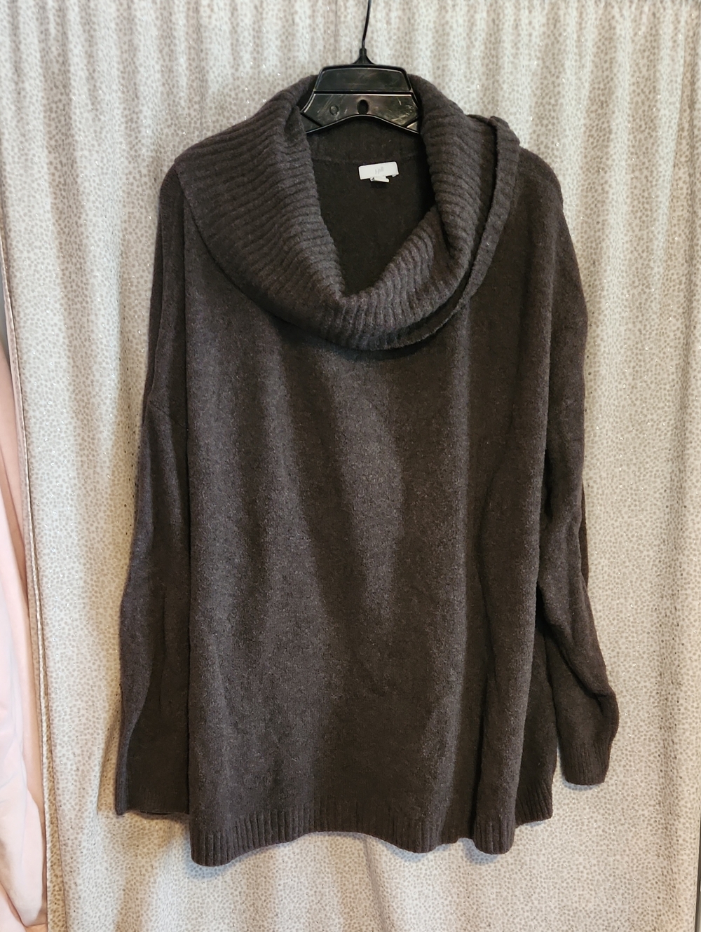 J. Jill Dark Brown Cowl Neck Sweater